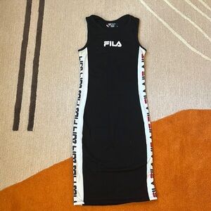 FILA Black Sleeveless Dress with Logo